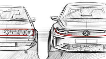 Volkswagen Golf GTI elettrica bozzetto