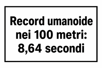 Robot umanoide cinese stabilisce record mondiale nei 100 metri