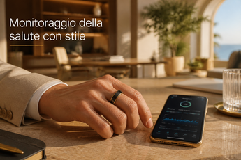 Smart ring monitoraggio salute: sensori pressione e sonno per imprenditori