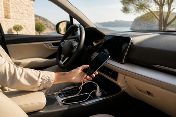 Porta USB auto caricabatterie smartphone lento adattatore