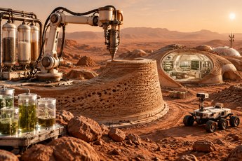 Colonizzare Marte con abitazioni stampate in 3D grazie al lievito