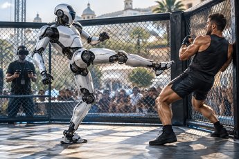 Combattimento tra robot umanoide e uomo, cosa rivela il video virale