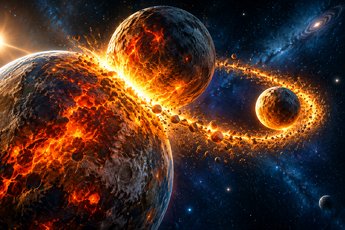 Formazione della Luna: uno studio rivela che nacque in sole 5 ore