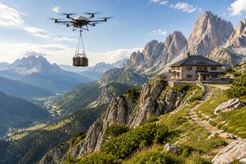 I droni cargo riforniscono otto rifugi alpini trentini con 189 voli