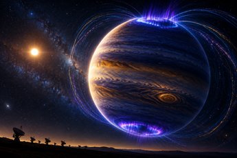 Campo magnetico di un pianeta estrasolare rilevato a 63 anni luce