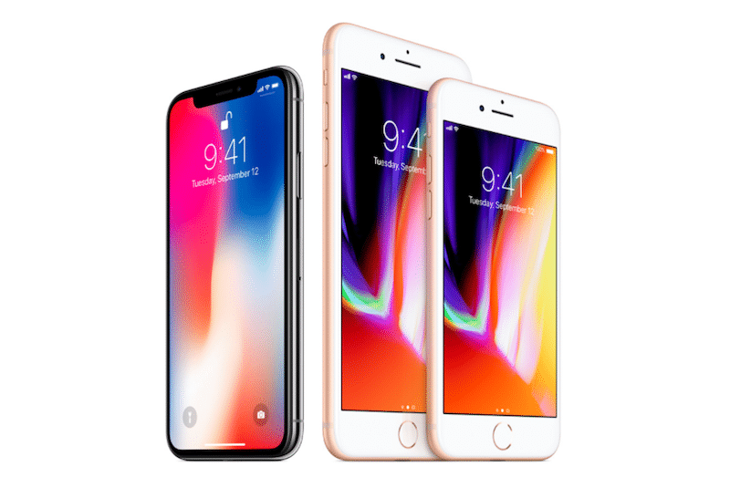 iPhone X, iPhone 8, iPhone 8 Plus