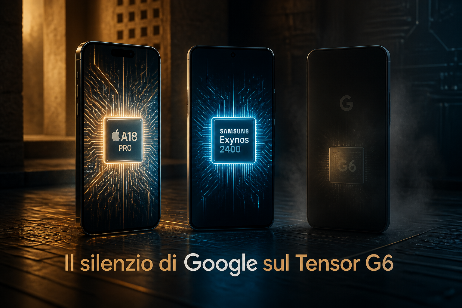 Samsung e Apple vantano da mesi i loro chip come manifesti tecnologici, ma Google resta muta sul nuovo Tensor G6