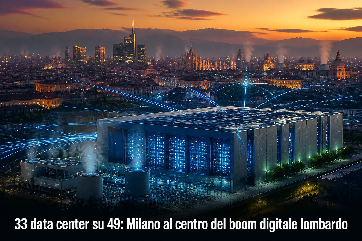 Milano concentra 33 data center su 49 lombardi: lo studio del Politecnico rivela rischi ambientali finora taciuti
