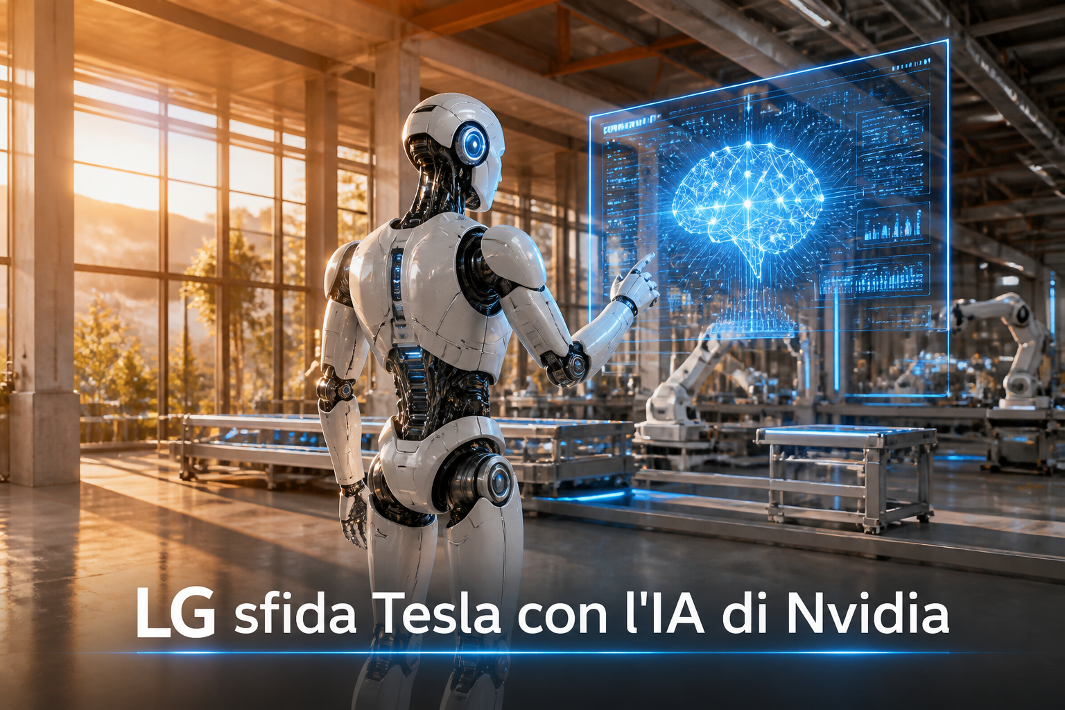 La corsa ai robot con le sembianze umane si allarga: LG sfida Tesla Optimus puntando tutto sui processori Nvidia